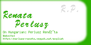 renata perlusz business card